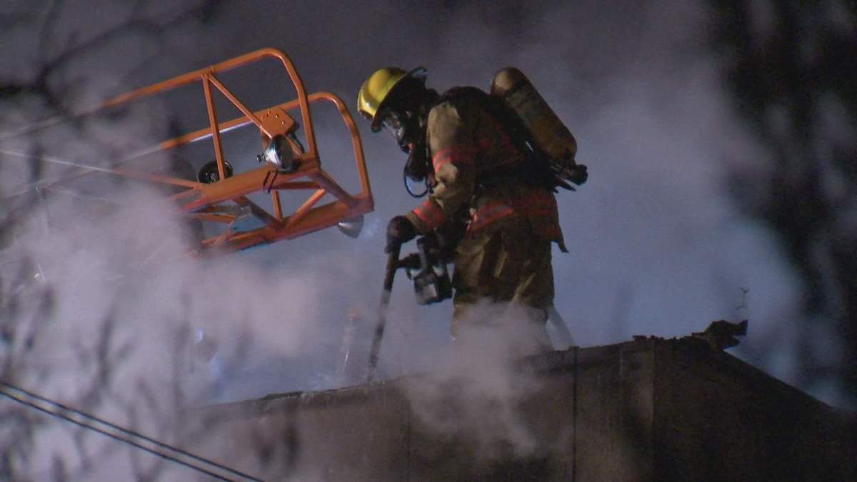Police say investigators are working to determine the cause of the blaze.