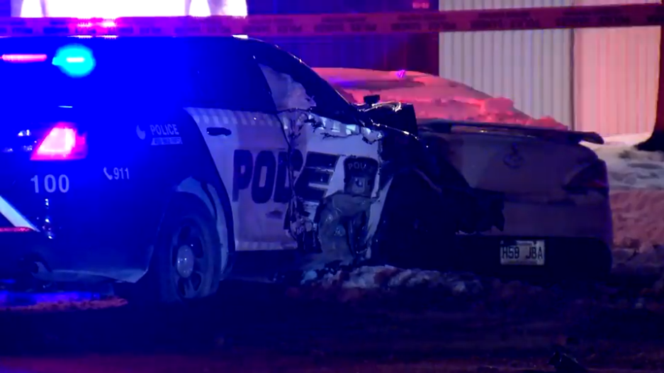 One officer sustained arm injuries and while the other suffered lacerations.