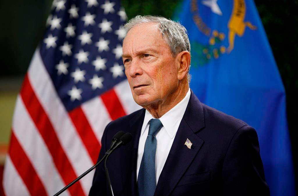 In this Feb. 26, 2019, file photo, former New York City Mayor Michael Bloomberg speaks at a news conference at a gun control advocacy event in Las Vegas. (AP Photo/John Locher, File)