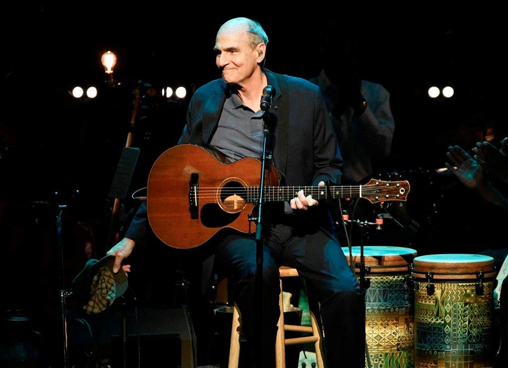 James Taylor performing at JONI 75: A Birthday Celebration in Los Angeles. in 2018. Taylor's concert planned for Winnipeg Thursday has been postponed due to COVID-19.