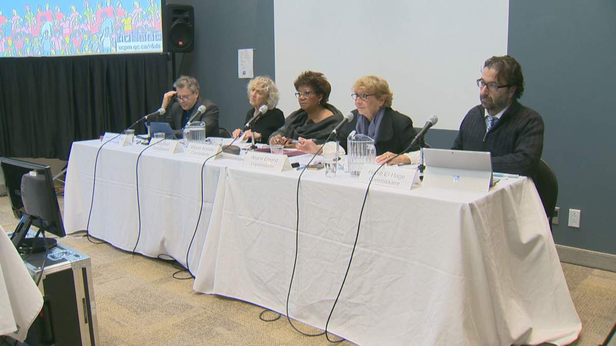 Public hearings on systemic racism and discrimination are underway in Montreal. Thursday November 07, 2019.