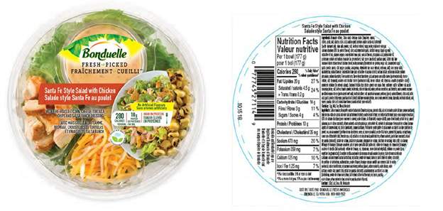 One of four Bonduelle salads recalled by the CFIA on Nov. 22, 2019.