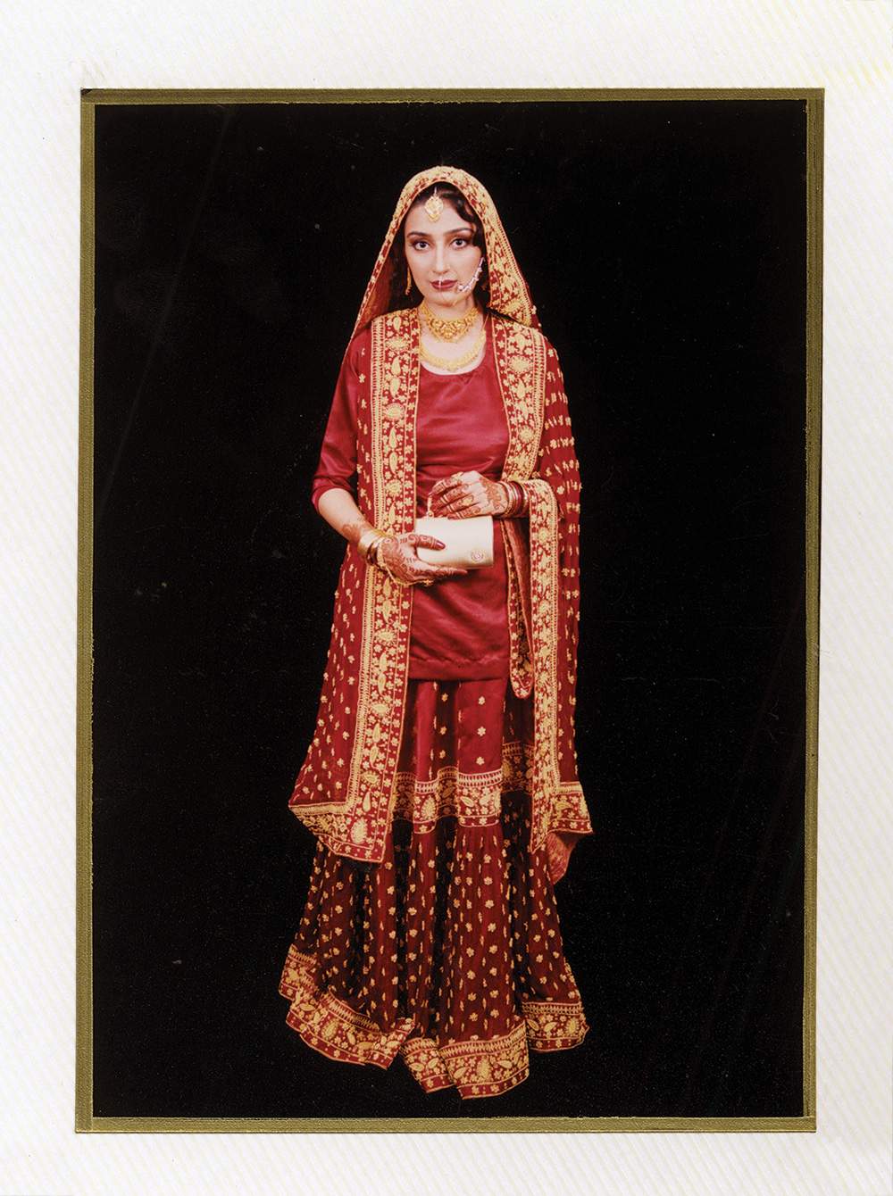 A photo of Samra Zafar from her wedding. She was 16.