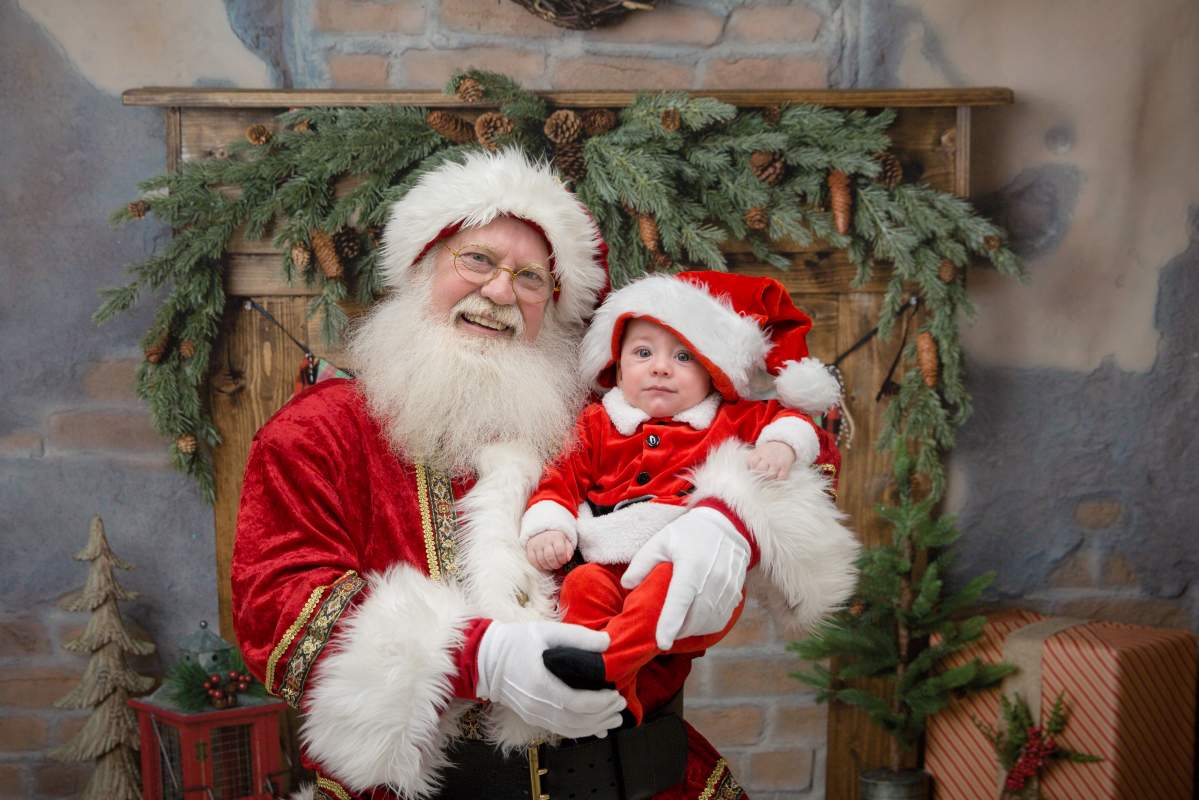 Santa with Cooper.