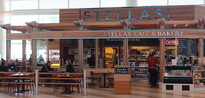 Stella’s location at the Winnipeg airport.