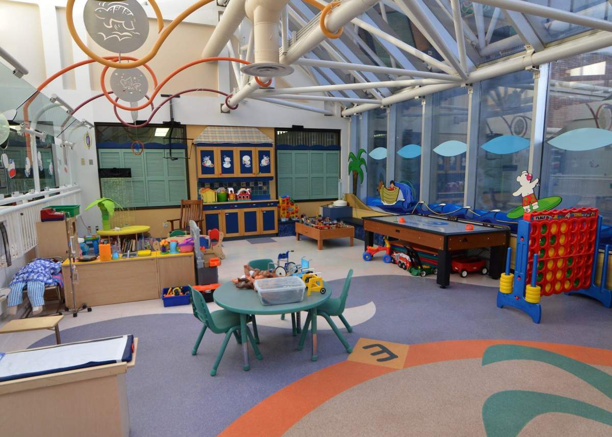 A play area at the Stollery Children's Hospital in Edmonton, Alta.