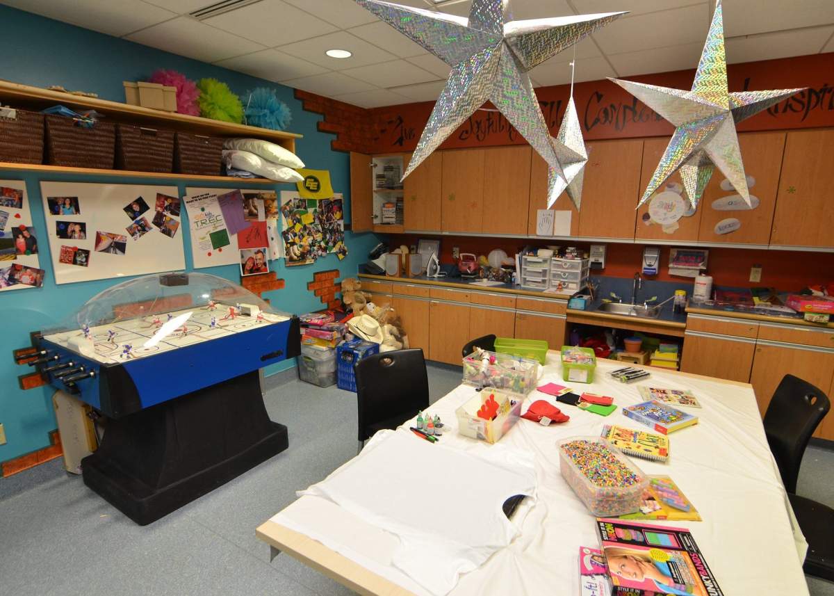 A play area at the Stollery Children’s Hospital in Edmonton, Alta.