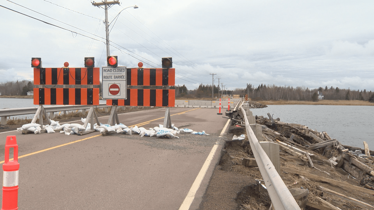 The Kouchibouguac River Bridge was closed Sept. 20 after it was deemed unsafe.