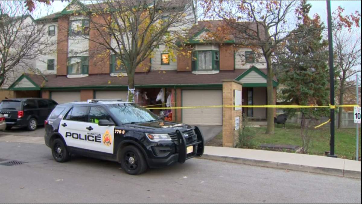 Hamilton police say they found two people dead inside a home at Towercrest Drive, west of Upper Wellington Street on Saturday.