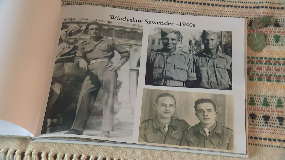Photos of Walter Szwender, now 95, during his time with the Polish Army.