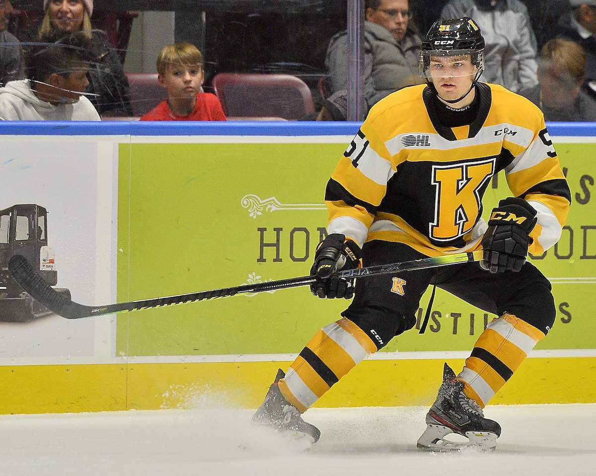 Shane Wright of the Kingston Frontenacs. 