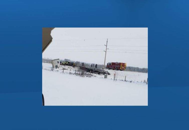 A Dec. 12, 2019 collision between two semi-tractors and a truck on Highway 22 south of Township Road 494.