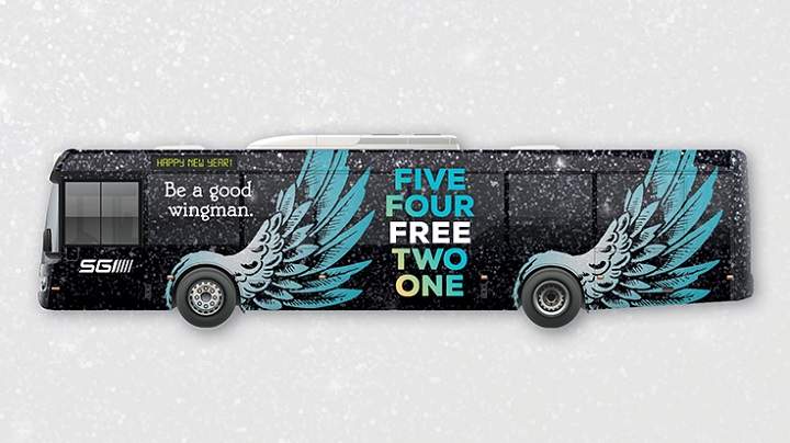 The City of Regina and SGI are teaming together to "Wing in the New Year," offering free bus service in its 32nd year.  