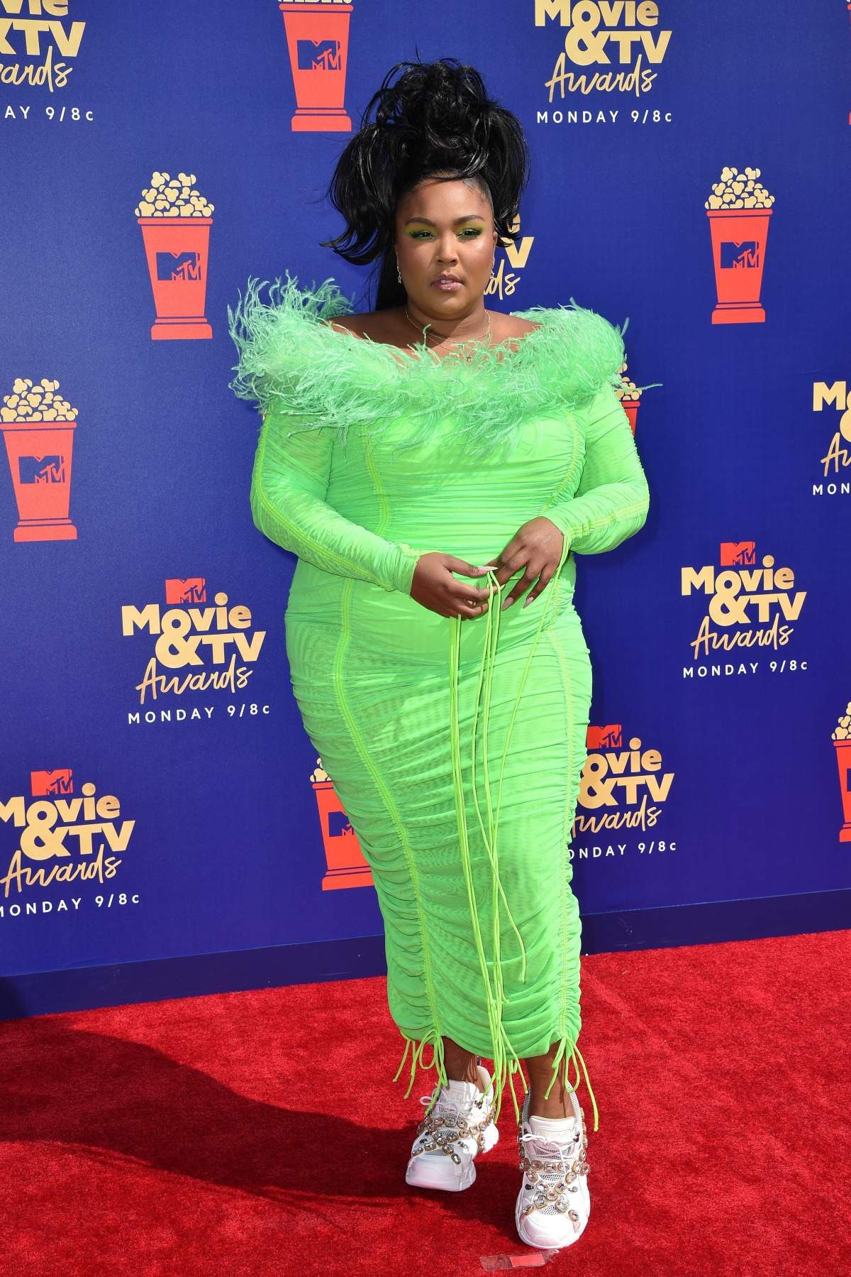 Lizzo attended the 2019 MTV Movie and TV Awards at Barker Hangar on June 15, 2019 in Santa Monica, Calif.