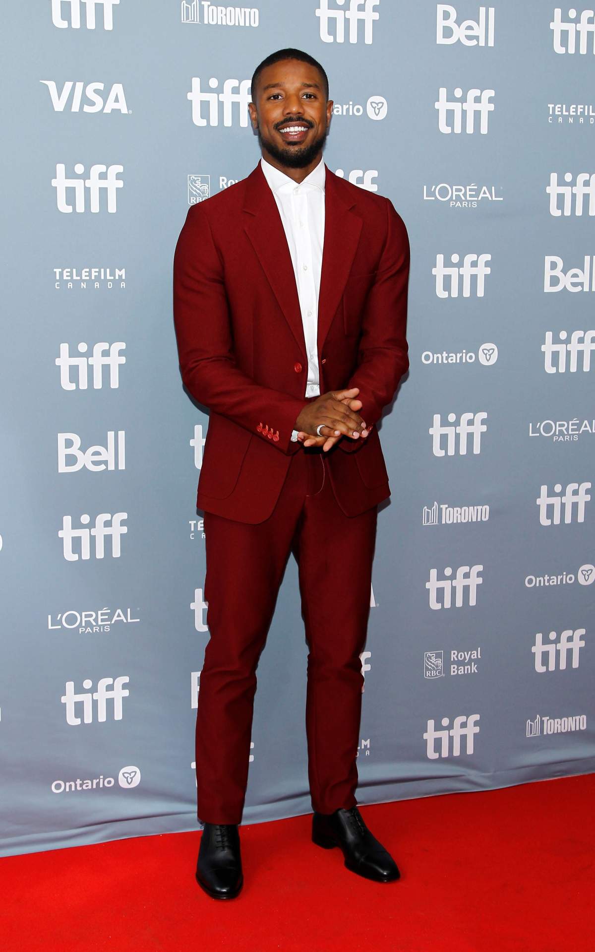 Michael B. Jordan arrived at the press conference for ‘Just Mercy’ during the 2019 Toronto International Film Festival held at Roy Thomson Hall on Sept. 7, 2019 in Toronto, Canada.