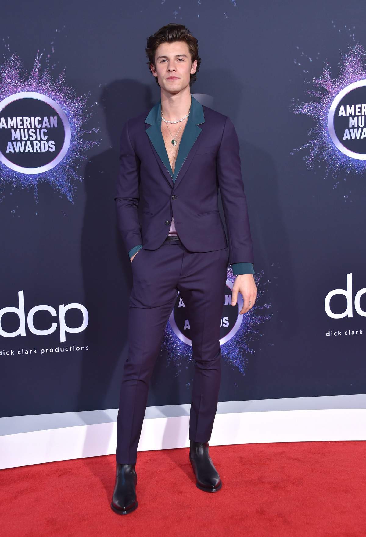 Shawn Mendes attended the 2019 American Music Awards held at the Microsoft Theatre in Los Angeles, Calif.