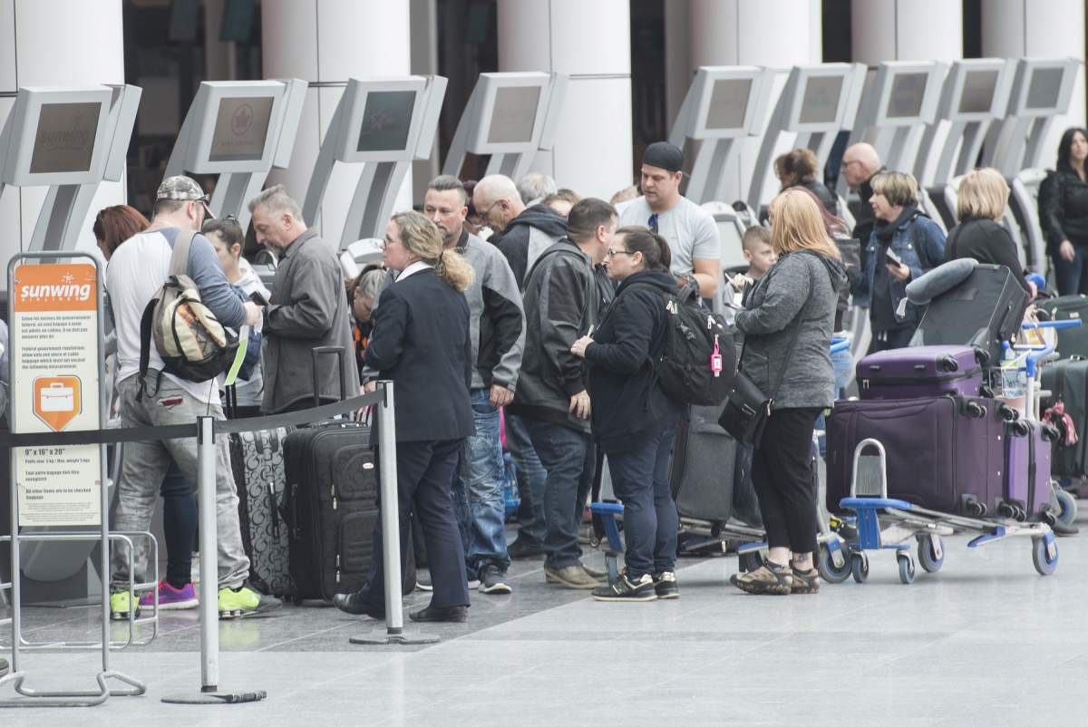 Passengers should check their flight status before heading to the airport.