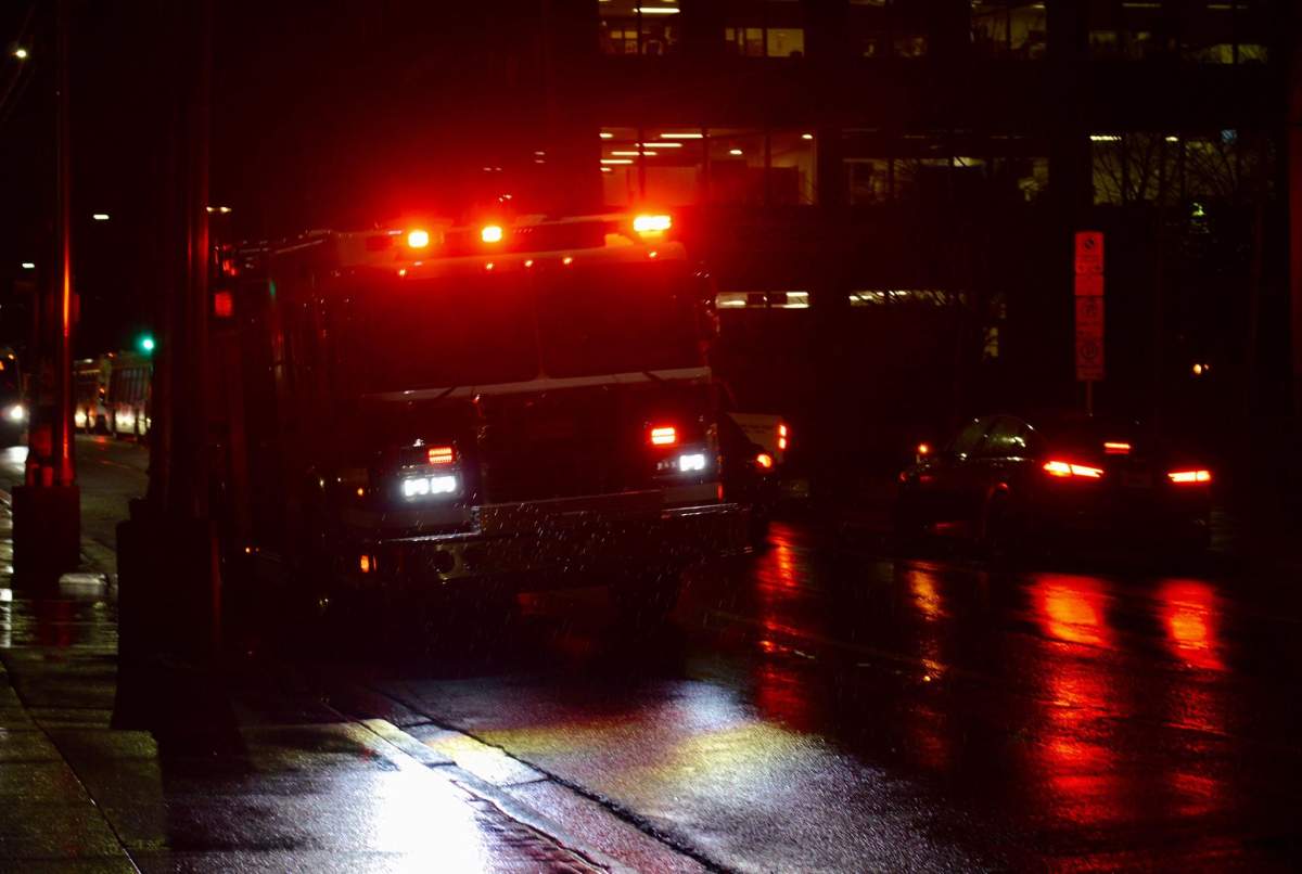 The fire was deemed to be suspicious. .