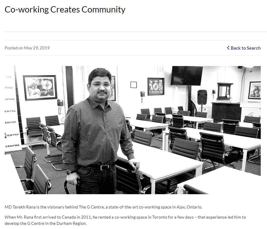 An image take from a story published May 29, 2019 about Ajax real-estate developer MD Tarekh Rana.