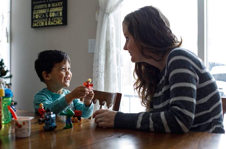Alexandra Perez and her son Armando Perez are pictured in Edmonton, Wednesday, Dec. 11, 2019. 