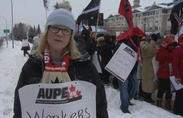 AUPE vice-president Bobby-Joe Borodey is pictured on Monday, Dec. 9, 2019.