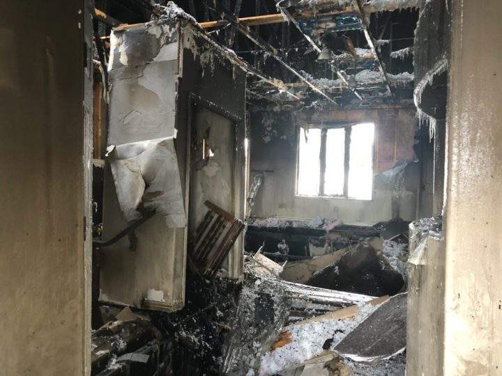 A home in Briarwood is considered a total loss after a massive fire tore through it for several hours.