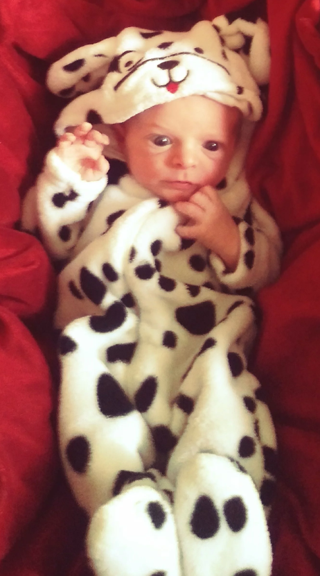 Darius Arrow Wayne Boreen, pictured at six-days-old, was born on a Red Arrow bus in Lethbridge.