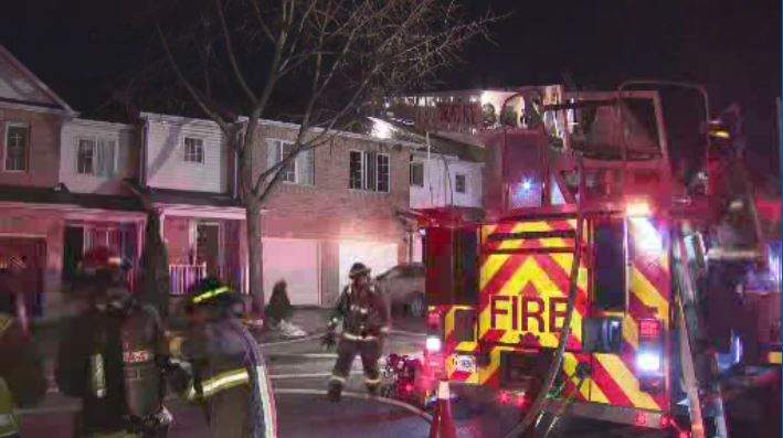 The fire happened at a home on Stallion Place late Wednesday evening.