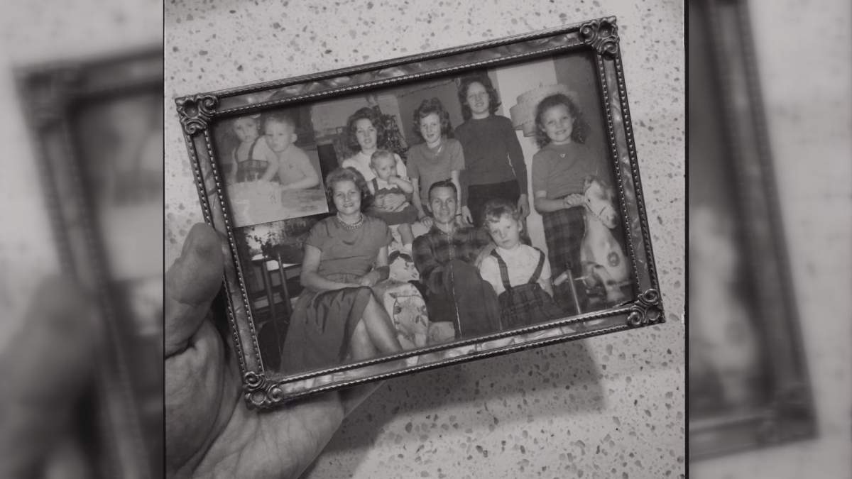 Duncan Noel Campbell, top left with his twin sister, was born into a large family in Newfoundland that made an effort to come together around the holidays.