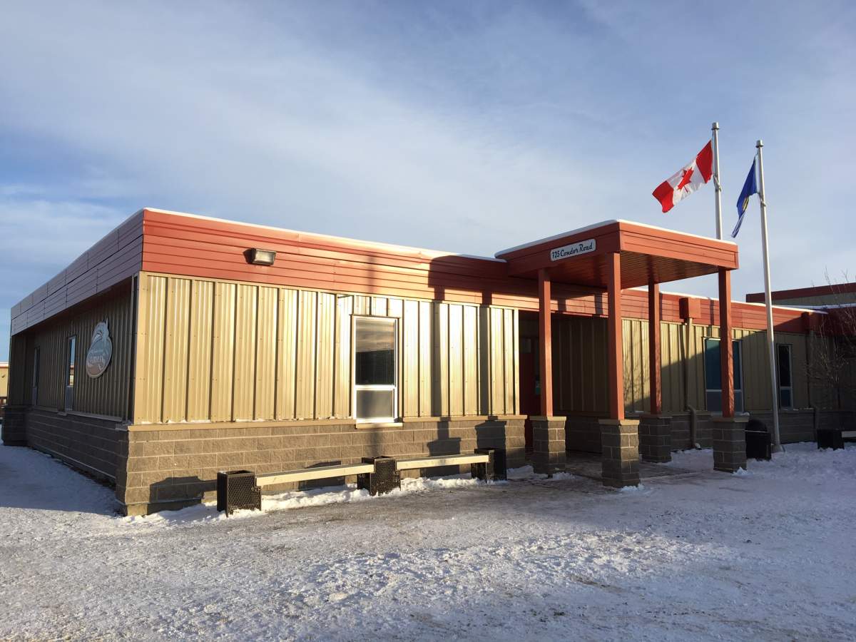 Condor School in Condor, Alta. as seen on December 18, 2019.