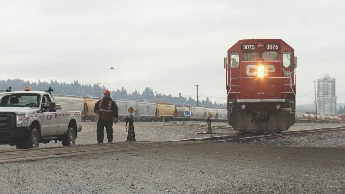 CP Rail's Port Coquitlam railyard.