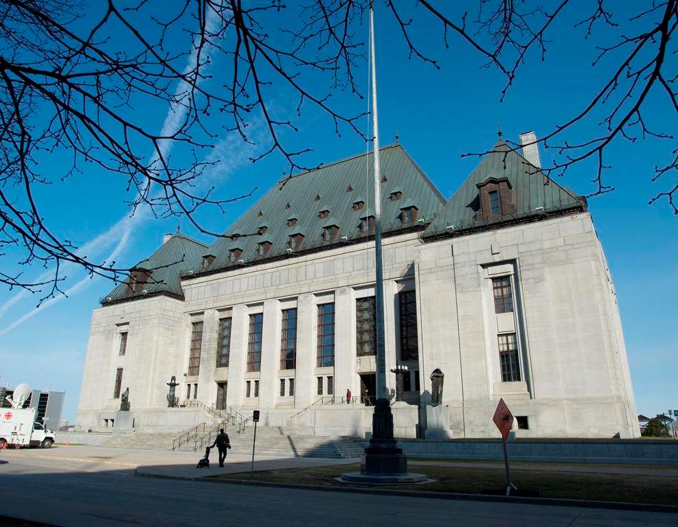 The Supreme Court of Canada is seen Friday, April 25, 2014 in Ottawa. THE CANADIAN PRESS/Adrian Wyld.