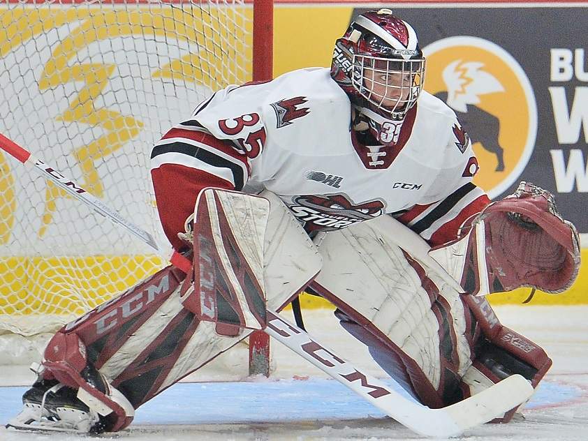 Nico Daws of the Guelph Storm has been drafted by the New Jersey Devils.