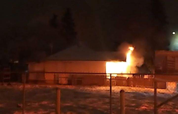 A spokesperson for Edmonton Fire Rescue Services told Global News that multiple units were called to a fire at a home in the area of 112 Avenue and 86 Street on Monday night.