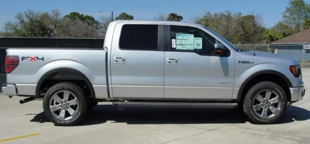 A file photo of a silver 2011 Ford F150.