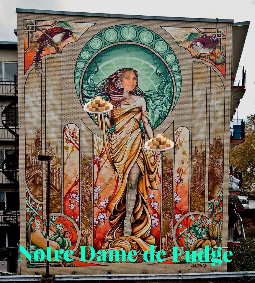 Barbara Sidorowicz featured as the Notre-Dame-de-Fudge. Tuesday December 10, 2019.