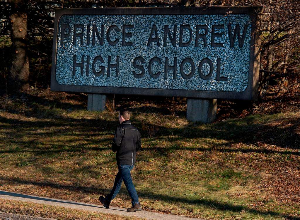 Prince Andrew High School is seen in Dartmouth, N.S. on Monday, Dec. 16, 2019.