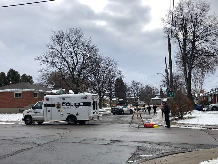 Hamilton police on scene for the city’s latest homicide.
