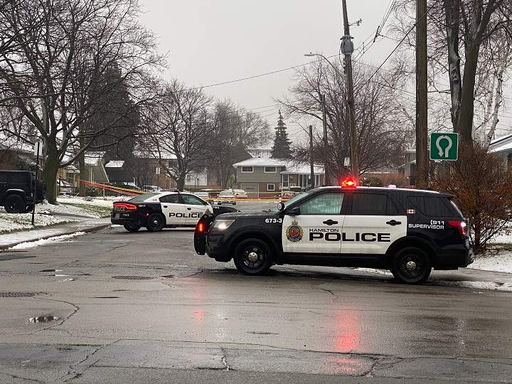 Hamilton police on scene at West 4th Street.