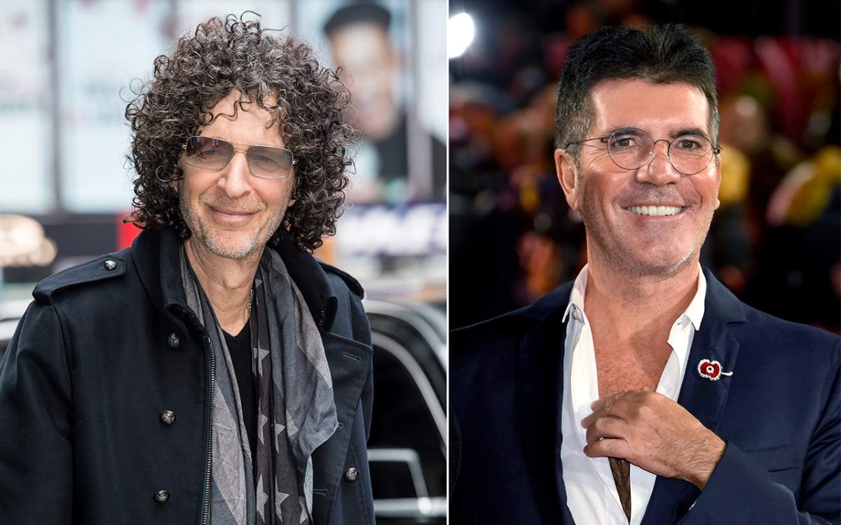 (L-R): Howard Stern and Simon Cowell.