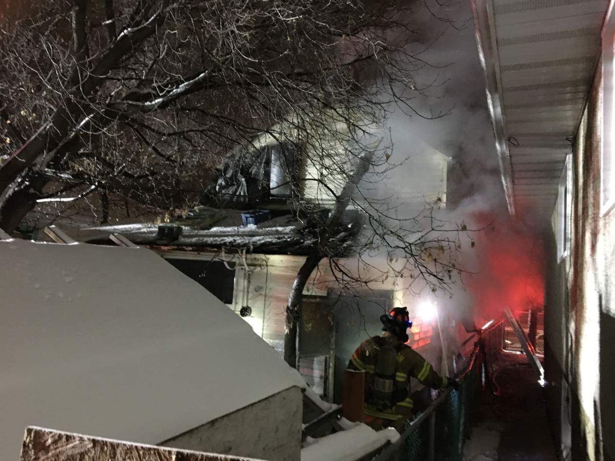 A fire broke out in a century-old vacant home at 11307 86 St. in central Edmonton’s Parkdale neighbourhood on Tuesday, December 17, 2019.