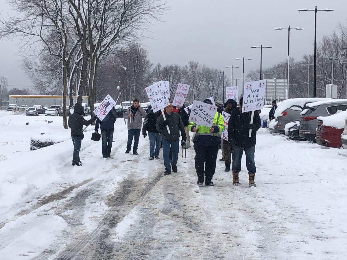 The employees with Swissport Canada have been without a contract since August.