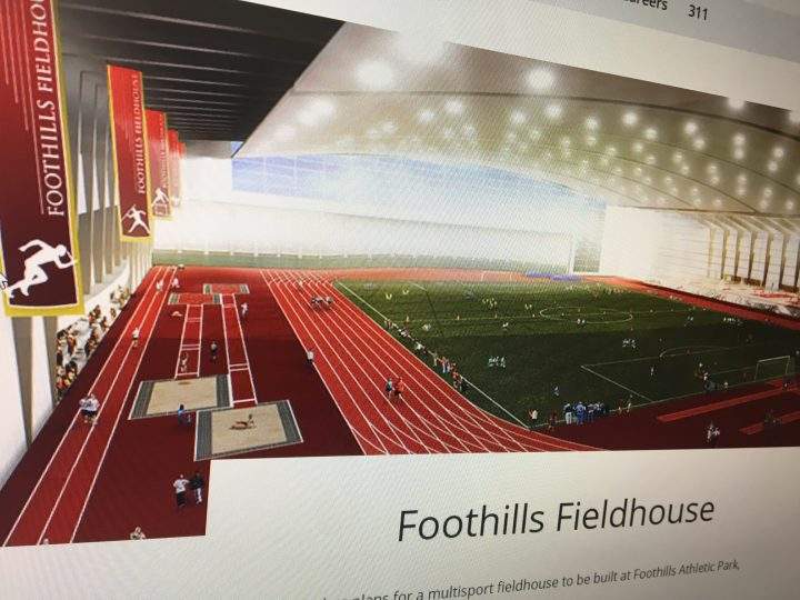 City of Calgary plans for new field house.