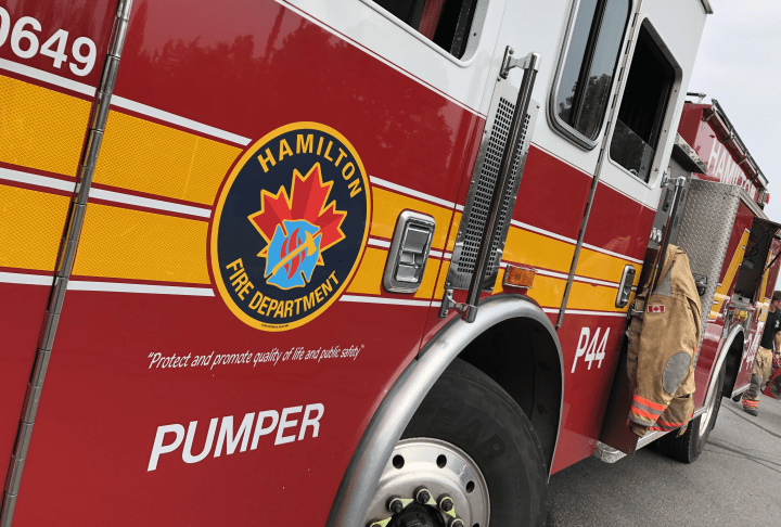 File photo of a Hamilton fire truck. 
