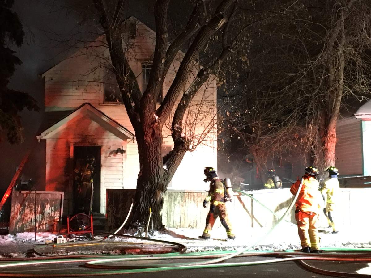 A fire broke out in a century-old vacant home at 11307 86 St. in central Edmonton’s Parkdale neighbourhood on Tuesday, December 17, 2019.