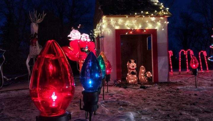 Local families, businesses and organizations helped decorate holiday light displays at River Park Campground in Weyburn, Sask.