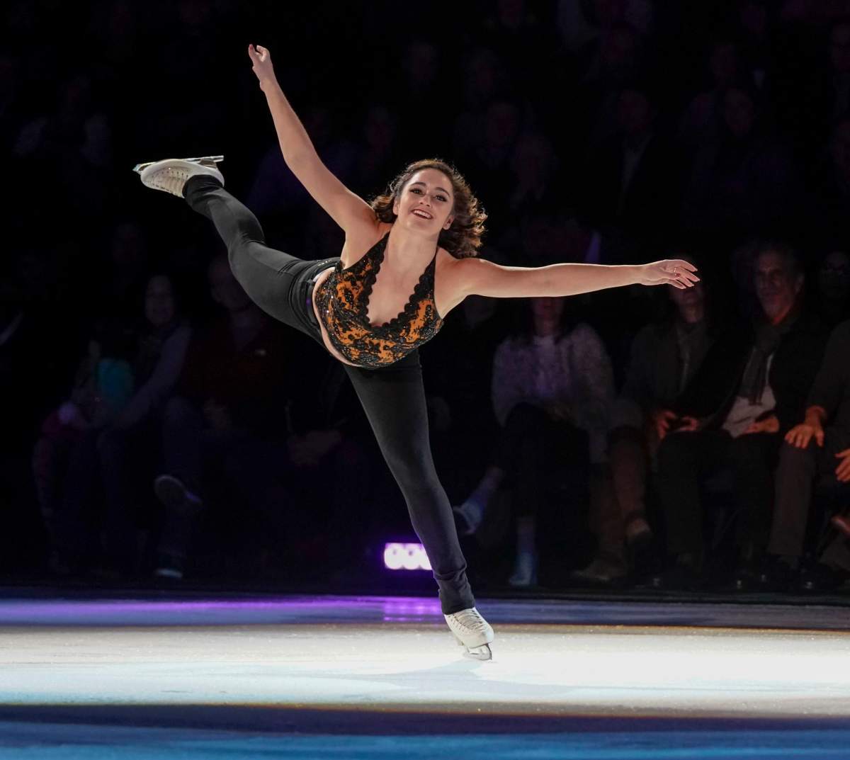 Kaetlyn Osmond performs at the Scott Hamilton & Friends Nashville Ice Show at Bridgestone Arena on November 18, 2018 in Nashville, Tennessee.