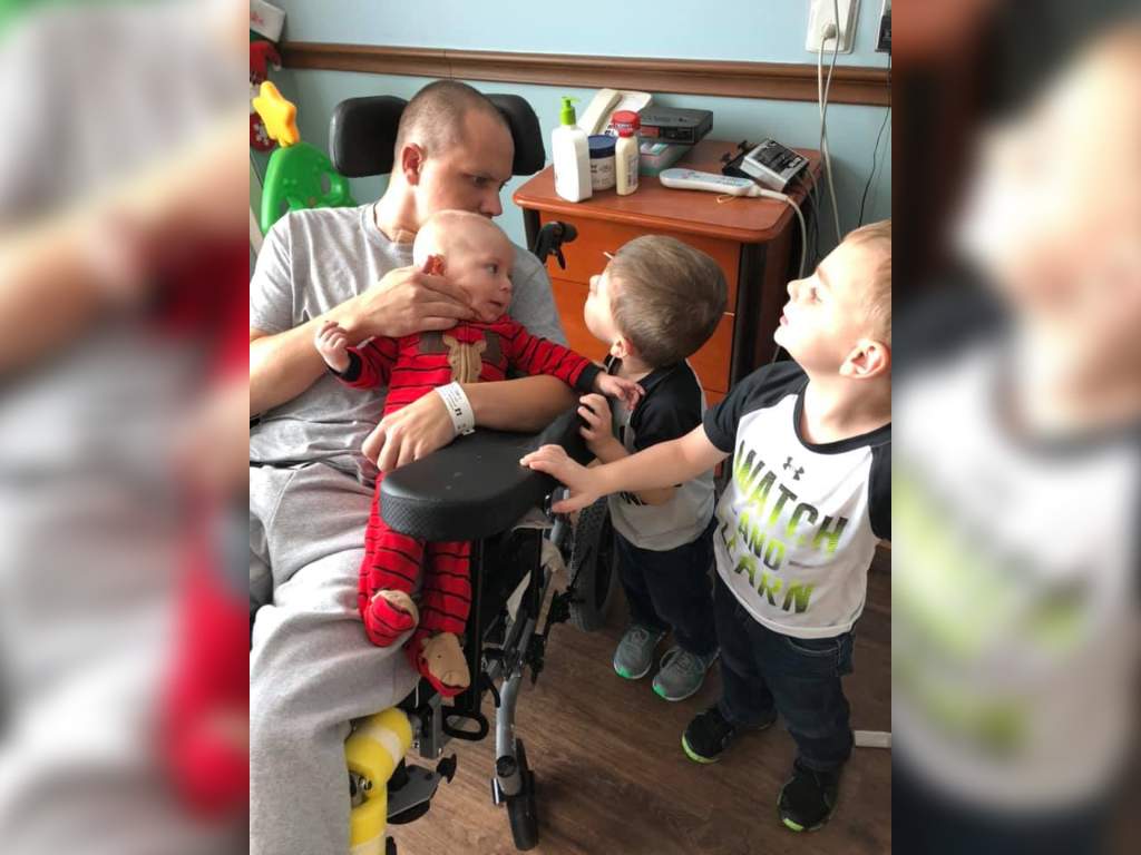 Kyli Belt's husband, Tony, is a Purple Heart veteran. He's woken up from a coma just in time for the holidays after suffering a work-related accident.