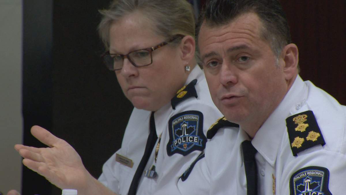 Chief Dan Kinsella addresses the police board of commissioners on December 16, 2019. 