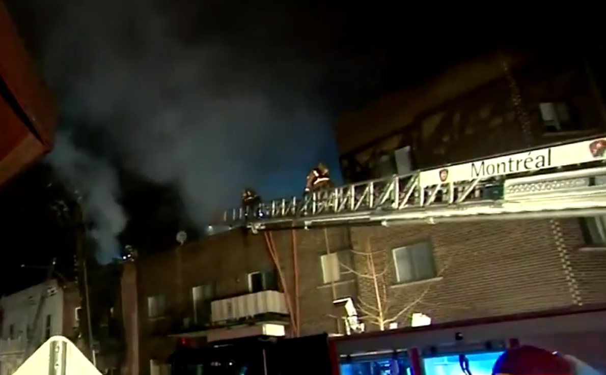 The cause of the fire was not immediately known. A Montreal police spokeswoman says investigators from the arson unit are looking into the incident.